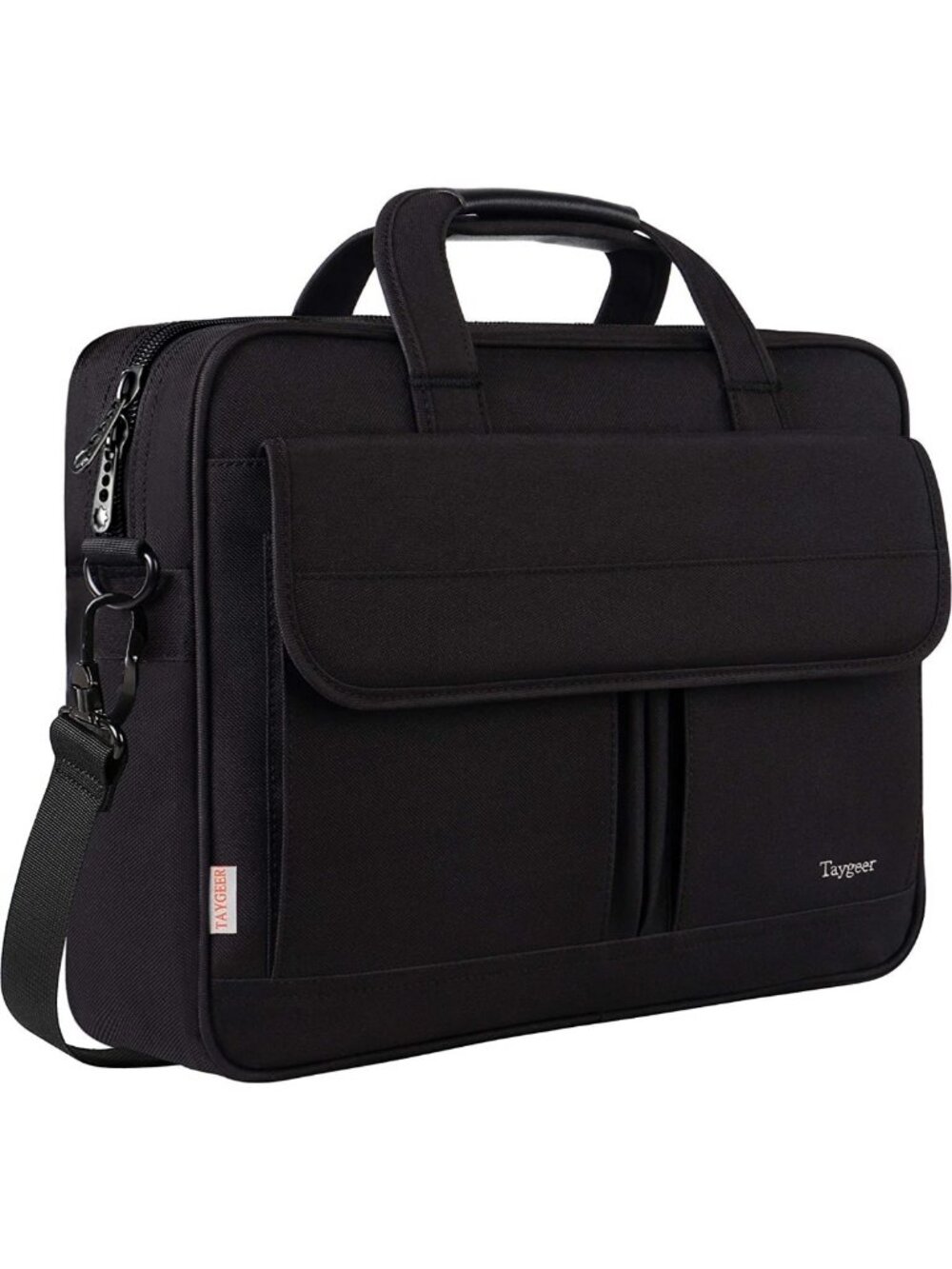 Stylish 17" Laptop Bag, Professional Business Briefcase for Men, Black, Durable
